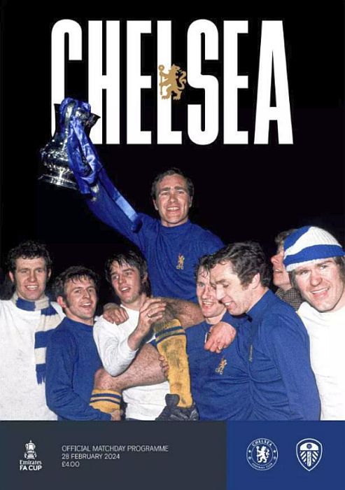 programme cover for Chelsea v Leeds United, 28th Feb 2024