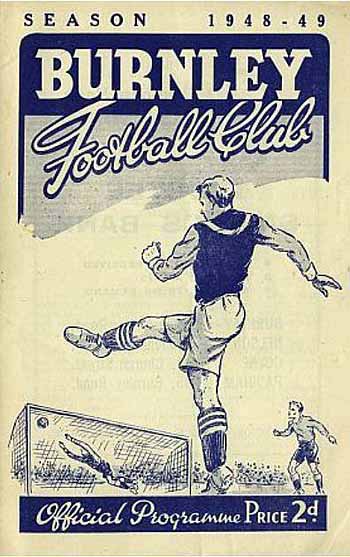 programme cover for Burnley v Chelsea, 19th Feb 1949