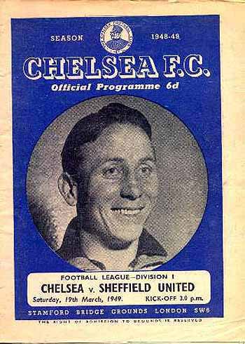programme cover for Chelsea v Sheffield United, 19th Mar 1949