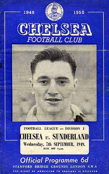 programme cover for Chelsea v Sunderland, 7th Sep 1949