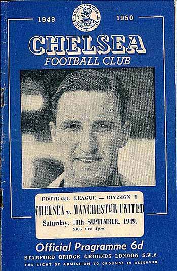programme cover for Chelsea v Manchester United, 10th Sep 1949