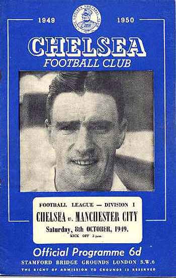 programme cover for Chelsea v Manchester City, 8th Oct 1949
