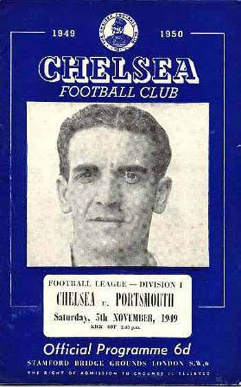 programme cover for Chelsea v Portsmouth, 5th Nov 1949