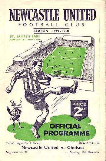 programme cover for Newcastle United v Chelsea, 10th Dec 1949