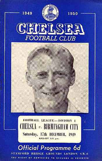 programme cover for Chelsea v Birmingham City, Saturday, 17th Dec 1949