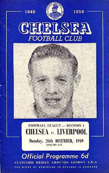 programme cover for Chelsea v Liverpool, 26th Dec 1949