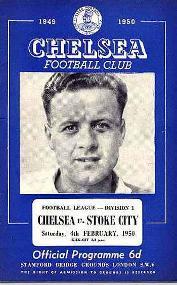 programme cover for Chelsea v Stoke City, 4th Feb 1950