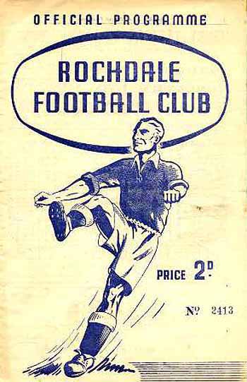 programme cover for Rochdale v Chelsea, 9th Jan 1951