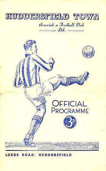 programme cover for Huddersfield Town v Chelsea, 19th Jan 1952