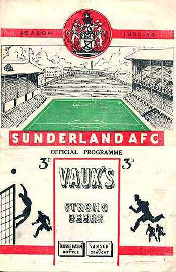 programme cover for Sunderland v Chelsea, 20th Sep 1952