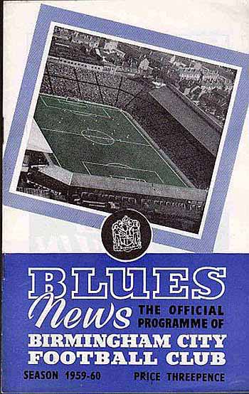 programme cover for Birmingham City v Chelsea, 9th Sep 1959