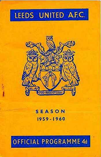 programme cover for Leeds United v Chelsea, Saturday, 12th Sep 1959