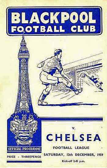 programme cover for Blackpool v Chelsea, 12th Dec 1959