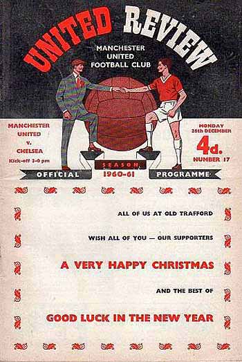 programme cover for Manchester United v Chelsea, 26th Dec 1960