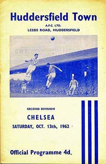 programme cover for Huddersfield Town v Chelsea, 13th Oct 1962