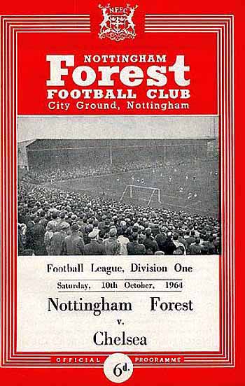 programme cover for Nottingham Forest v Chelsea, Saturday, 10th Oct 1964