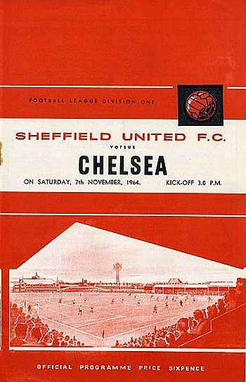 programme cover for Sheffield United v Chelsea, 7th Nov 1964