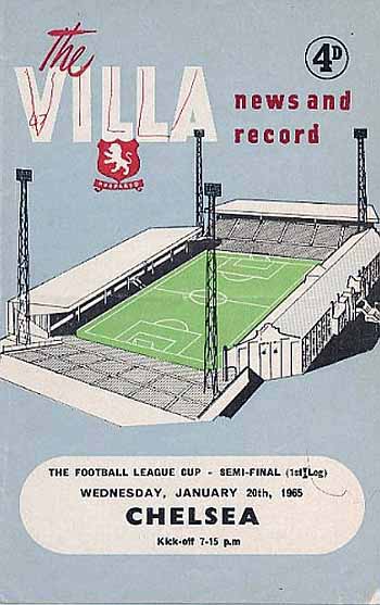 programme cover for Aston Villa v Chelsea, 20th Jan 1965