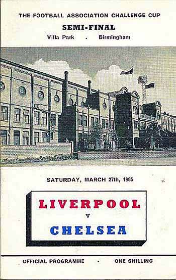 programme cover for Liverpool v Chelsea, Saturday, 27th Mar 1965