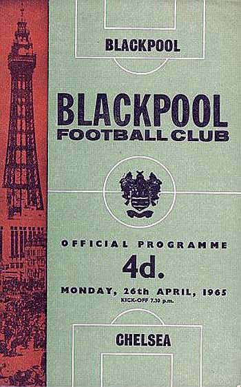 programme cover for Blackpool v Chelsea, 26th Apr 1965