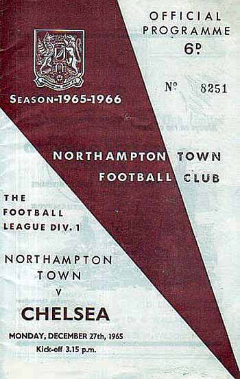 programme cover for Northampton Town v Chelsea, 27th Dec 1965