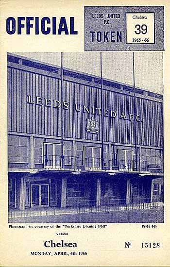 programme cover for Leeds United v Chelsea, Monday, 4th Apr 1966