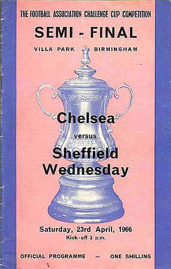 programme cover for Sheffield Wednesday v Chelsea, 23rd Apr 1966