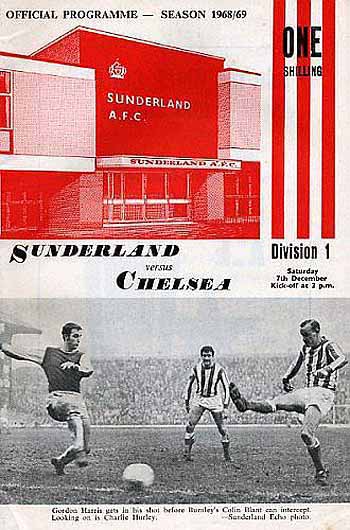 programme cover for Sunderland v Chelsea, 7th Dec 1968