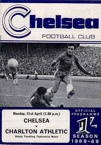 programme cover for Chelsea v Charlton Athletic, Monday, 21st Apr 1969