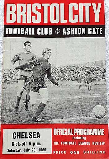 programme cover for Bristol City v Chelsea, Saturday, 26th Jul 1969