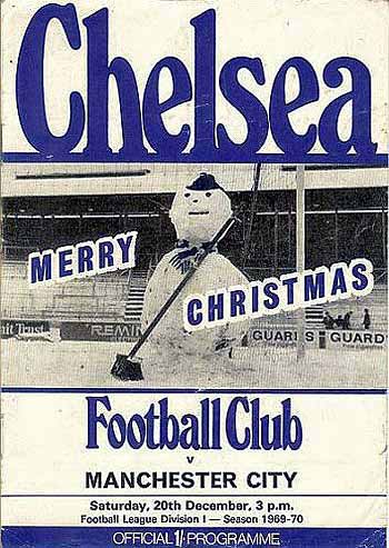 programme cover for Chelsea v Manchester City, 20th Dec 1969