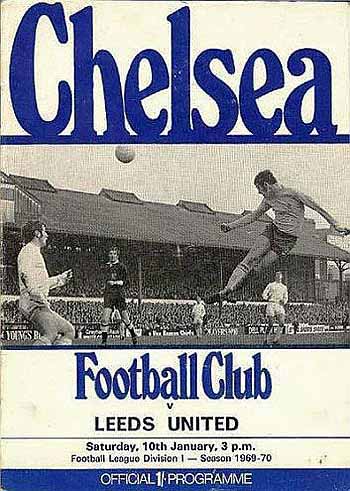 programme cover for Chelsea v Leeds United, 10th Jan 1970