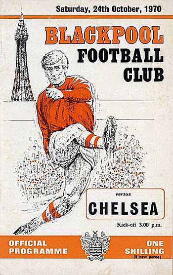 programme cover for Blackpool v Chelsea, 24th Oct 1970
