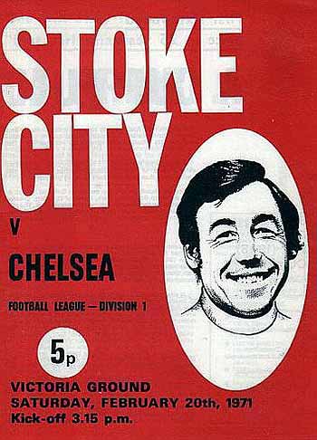 programme cover for Stoke City v Chelsea, 20th Feb 1971
