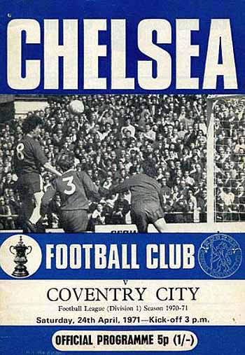 programme cover for Chelsea v Coventry City, 24th Apr 1971