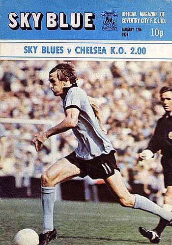 programme cover for Coventry City v Chelsea, 12th Jan 1974