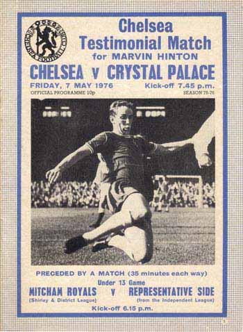 programme cover for Chelsea v Crystal Palace, 7th May 1976