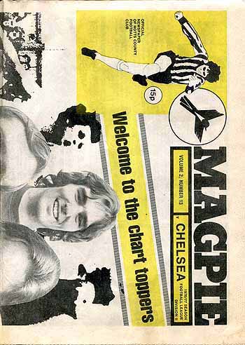 programme cover for Notts County v Chelsea, Tuesday, 15th Feb 1977