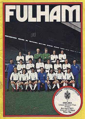 programme cover for Fulham v Chelsea, 8th Apr 1977