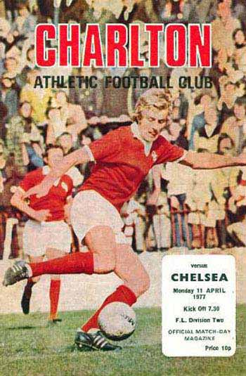 programme cover for Charlton Athletic v Chelsea, 11th Apr 1977