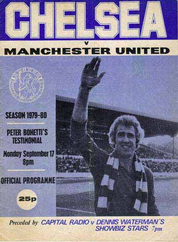 programme cover for Chelsea v Manchester United, Monday, 17th Sep 1979
