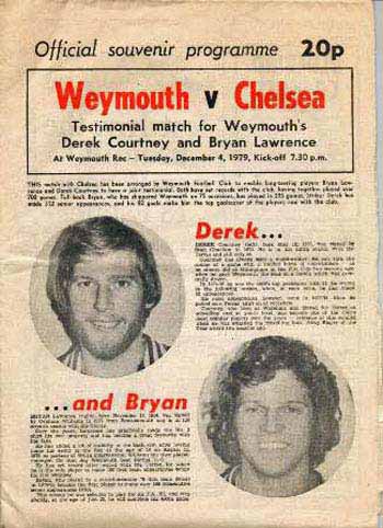 programme cover for Weymouth v Chelsea, Tuesday, 4th Dec 1979