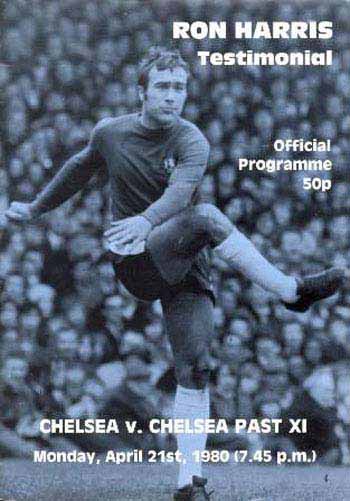 programme cover for Chelsea v Chelsea Past XI, Monday, 21st Apr 1980