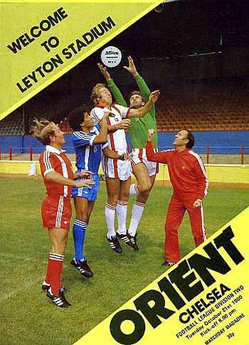 programme cover for Orient v Chelsea, 21st Oct 1980