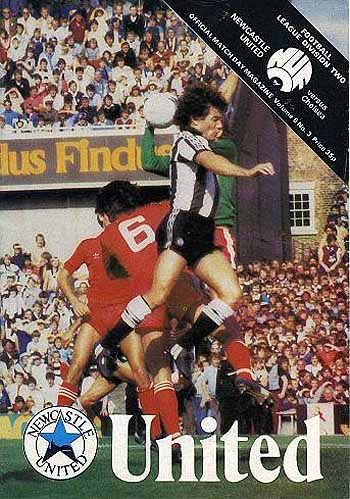 programme cover for Newcastle United v Chelsea, Saturday, 11th Sep 1982
