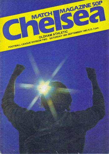 programme cover for Chelsea v Oldham Athletic, 18th Sep 1982