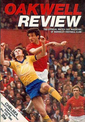 programme cover for Barnsley v Chelsea, 13th Nov 1982