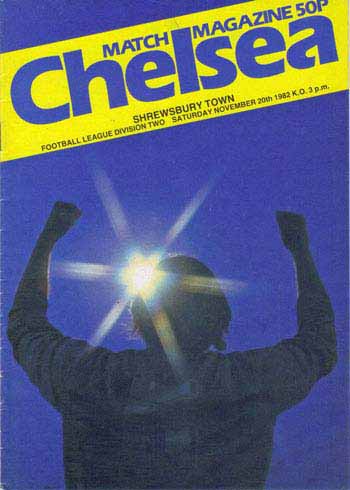 programme cover for Chelsea v Shrewsbury Town, Saturday, 20th Nov 1982