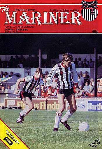 programme cover for Grimsby Town v Chelsea, 12th Feb 1983