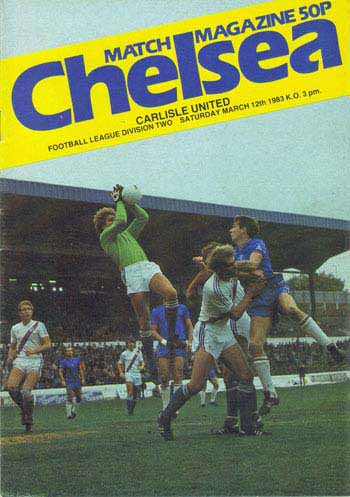 programme cover for Chelsea v Carlisle United, 12th Mar 1983